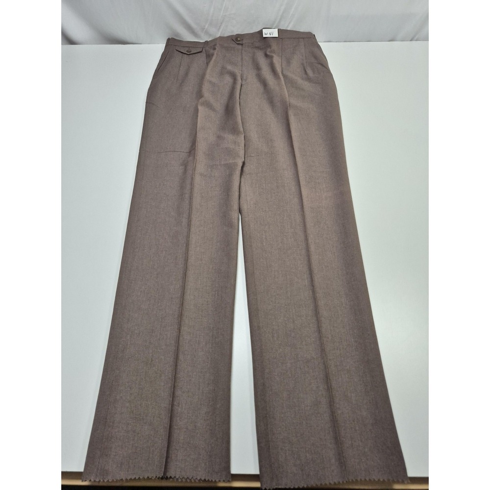 VTG Racquet Club Dress Pants Men's 41x36 Brown Pleated Wimbledon Collection